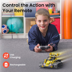 Mibido STEM app interface image with kid-friendly coding on a tablet