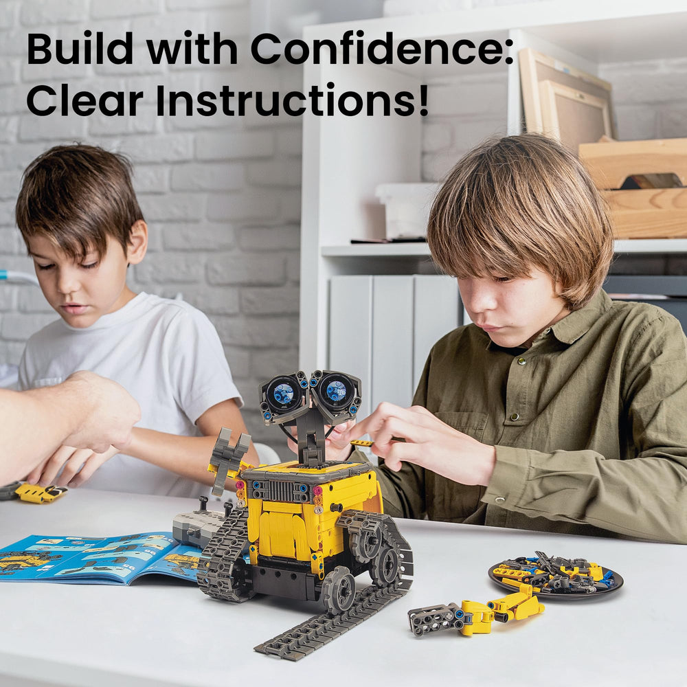 Mibido STEM kids assembling image capturing family bonding and focus