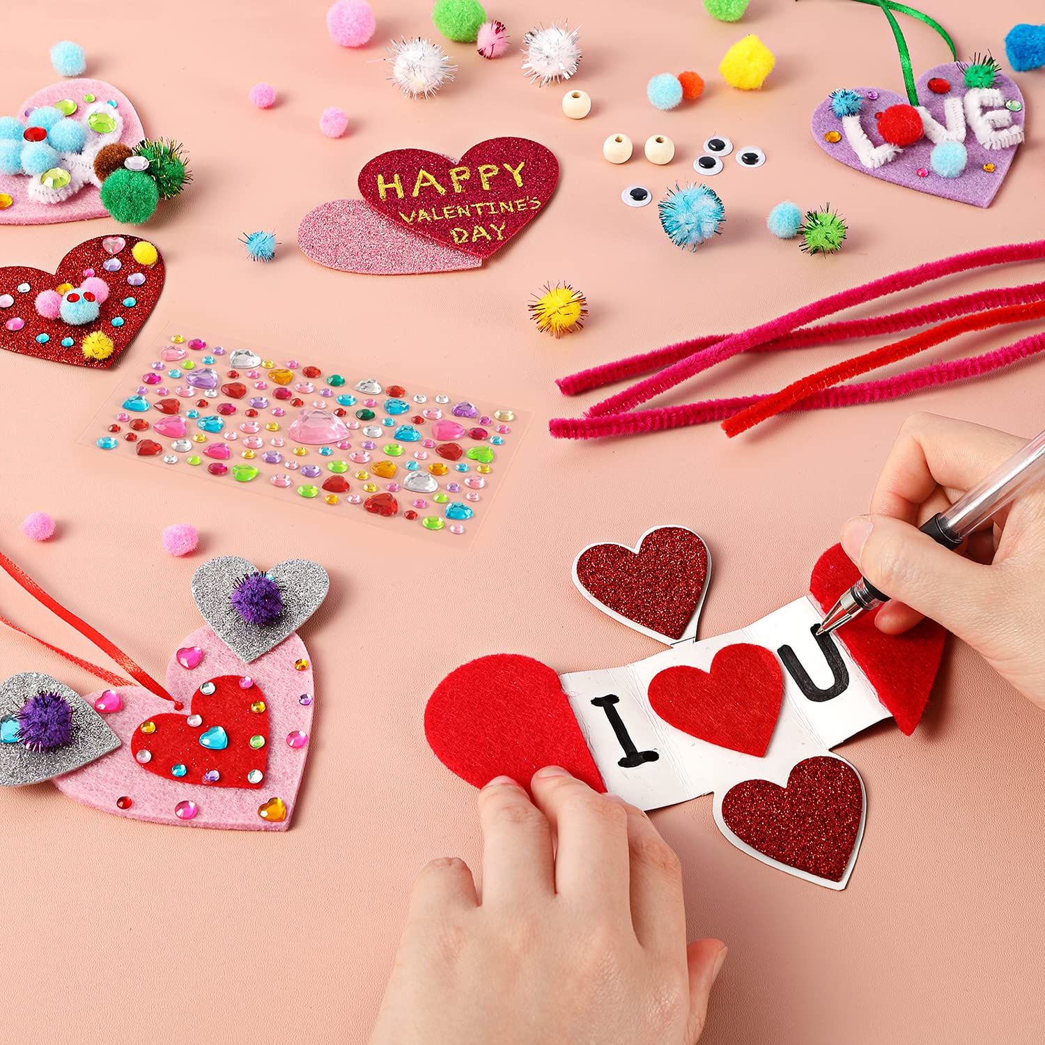 Mibor valentine heart shapes 108, ready for personalized DIY gifts.