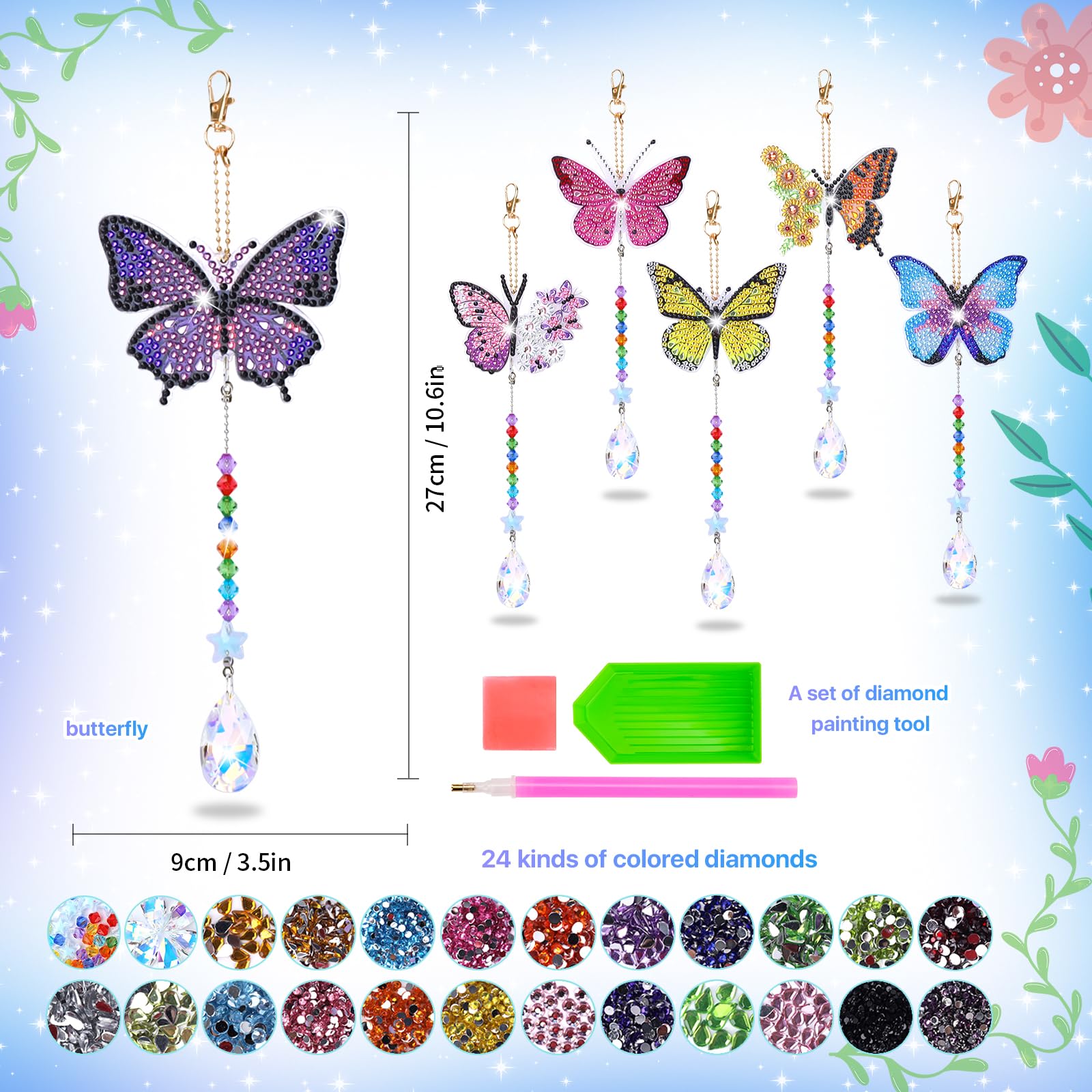 Micaracy Diamond Art Kit provides easy tools for precise diamond placement