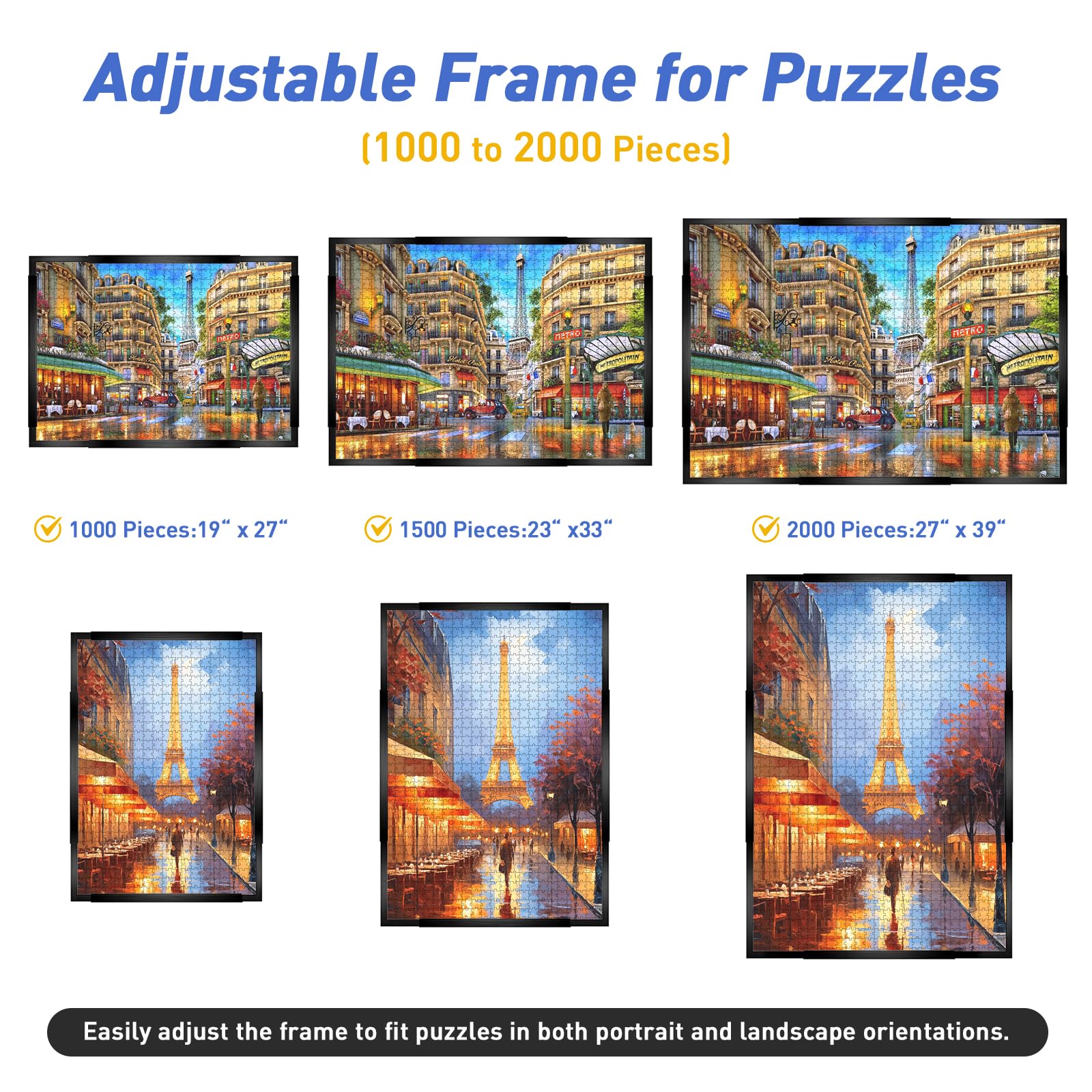 MICEPLAY no-glass quick-assembly puzzle frame ready for display