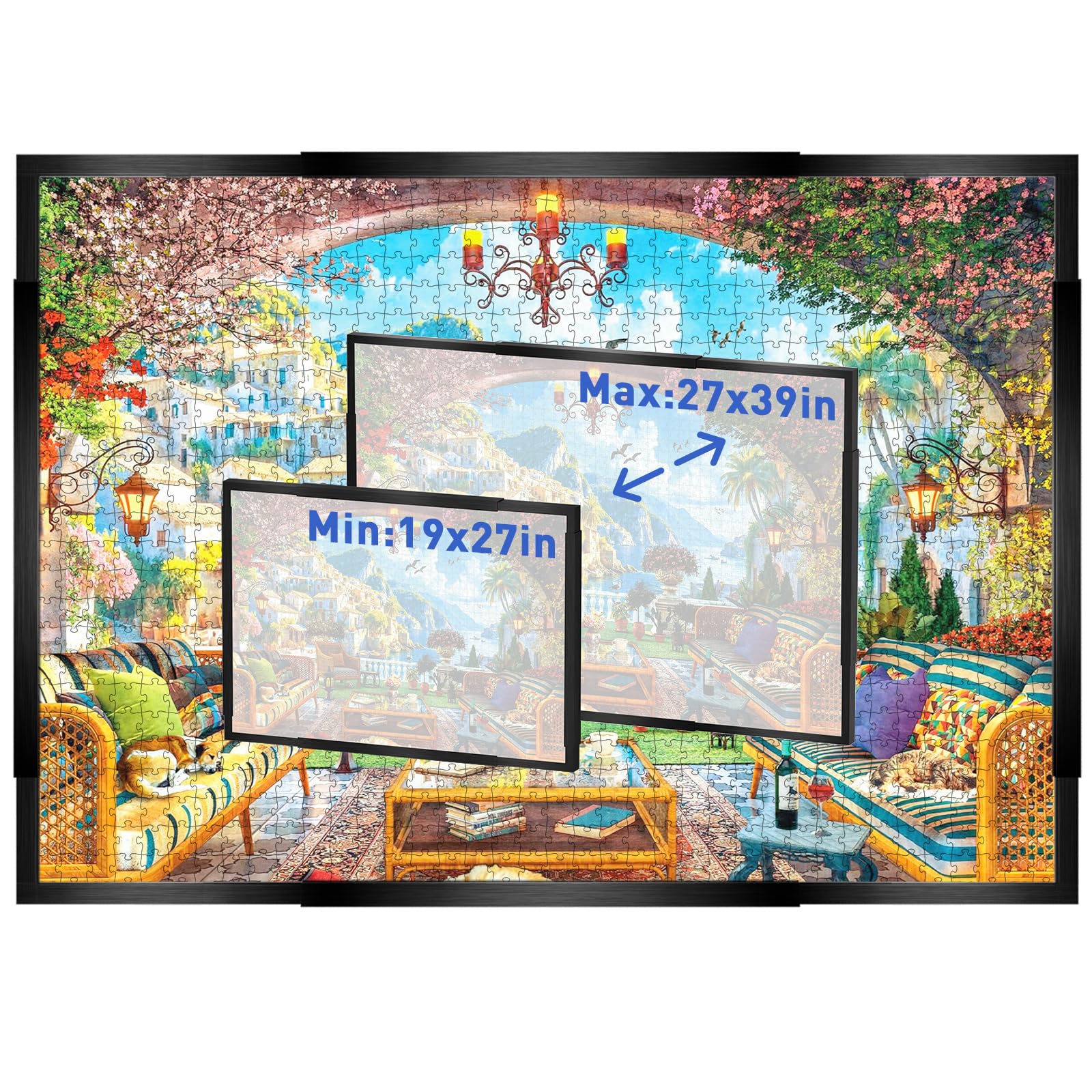 MICEPLAY puzzle frame vertical hanging for wall display and easy viewing