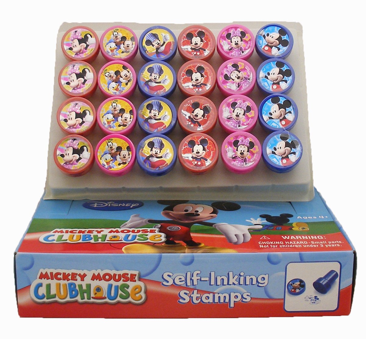 Mickey Mouse Minnie stamp art set with 24 self-inking stamps in original box