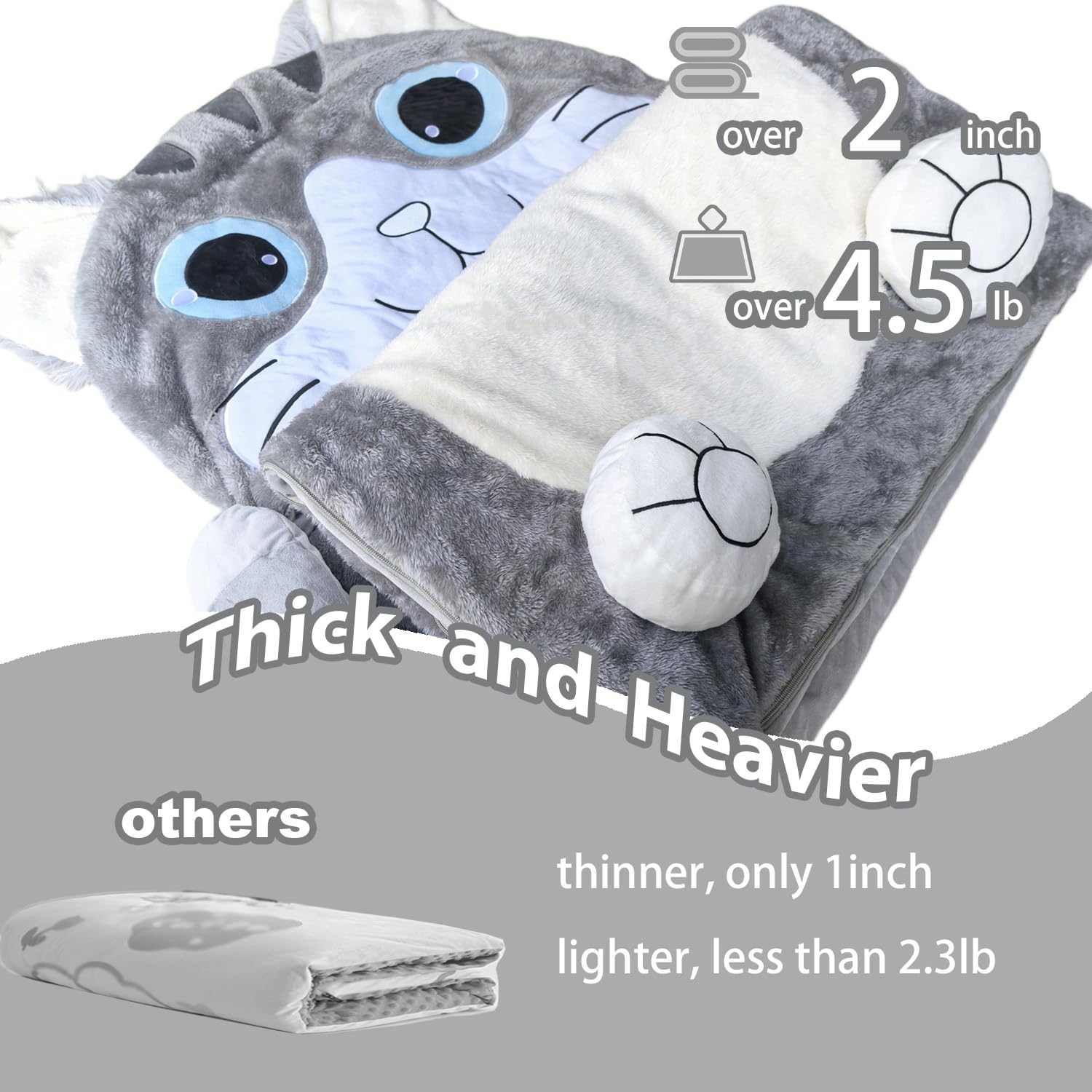 Micling 3-in-1 design demonstrates sleeping bag, nap mat, and pillow in one.