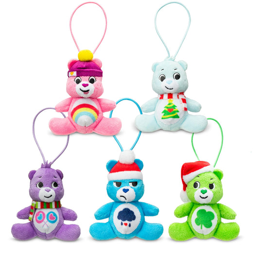 Micro Teenies Care Bears collection in palm for on-the-go play.