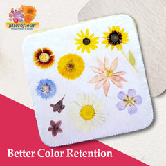 Microfleur DIY floral crafts with liners and pads for decorative pressed botanicals