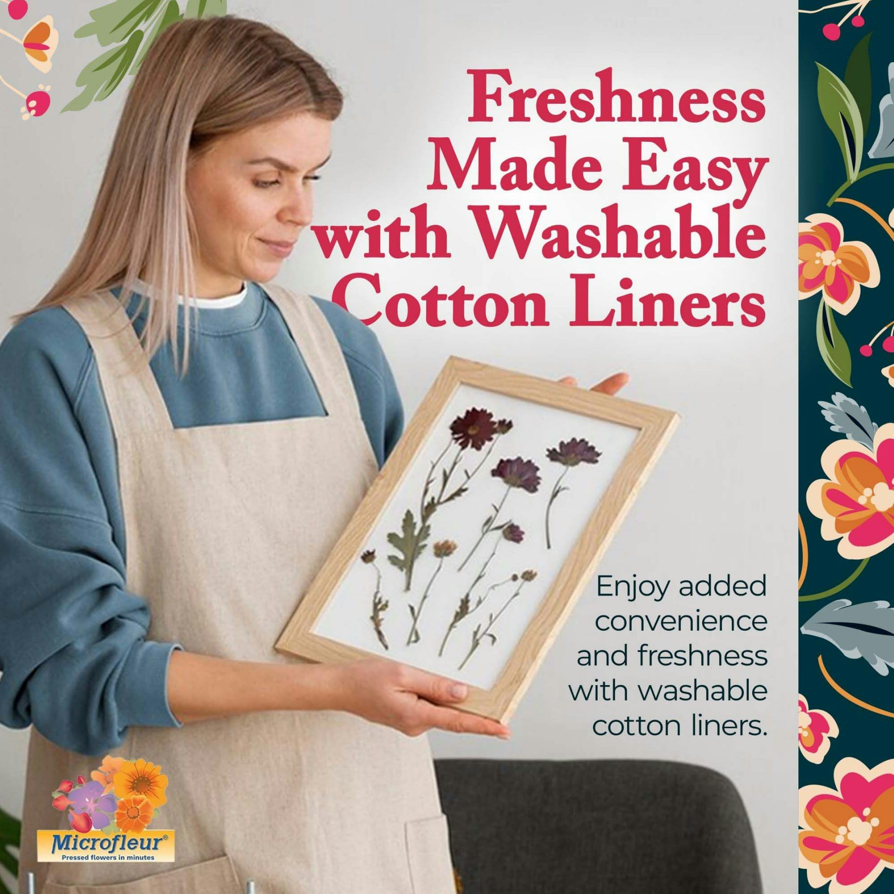 DIY floral creations with Microfleur refill pack for journaling and cards.