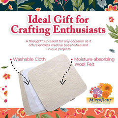 Easy-install refill for 9-inch Microfleur press enables quick creativity.