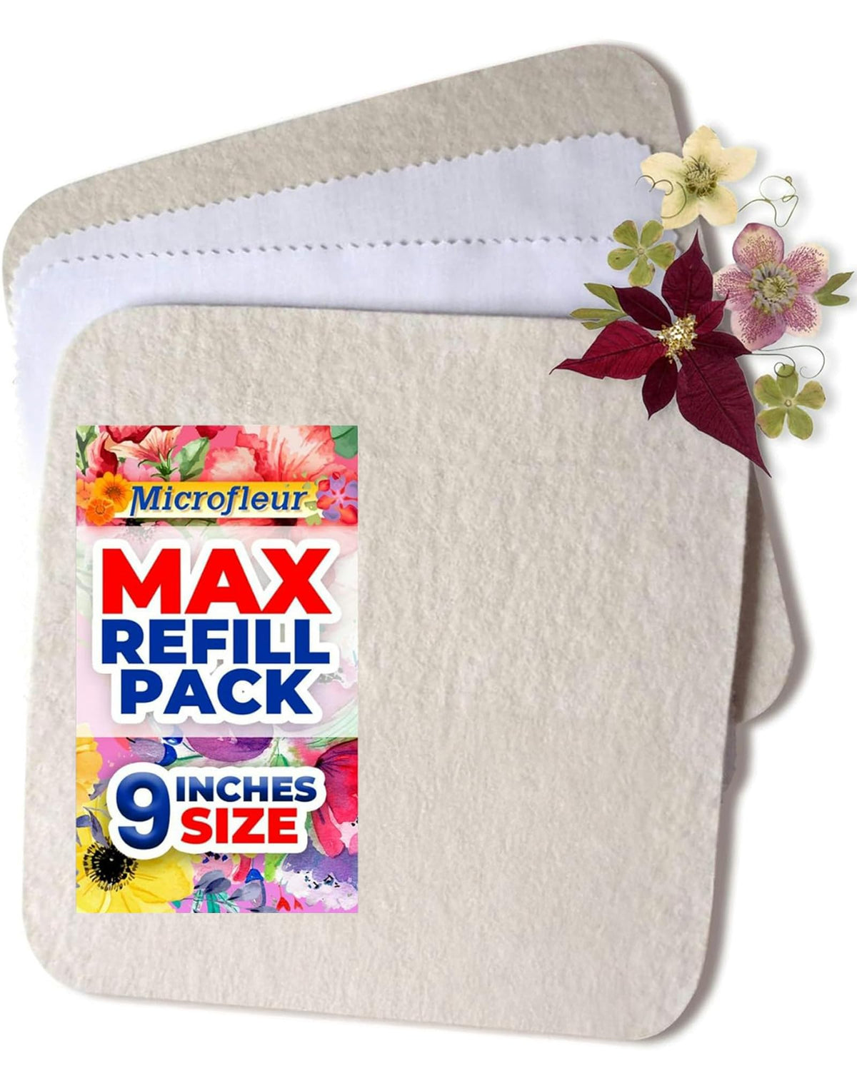 Microfleur Max refill with wool inserts for even bloom drying.