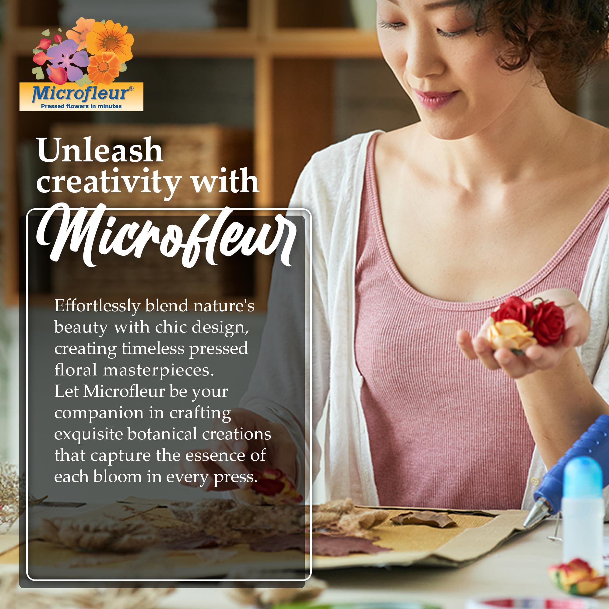Microfleur pressed-flowers project ideas for miniature blooms and wall art