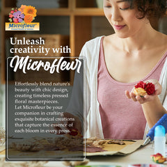 Microfleur pressed-flowers project ideas for miniature blooms and wall art