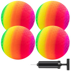 Micsoa rainbow 8.5-inch playground balls set for colorful outdoor play
