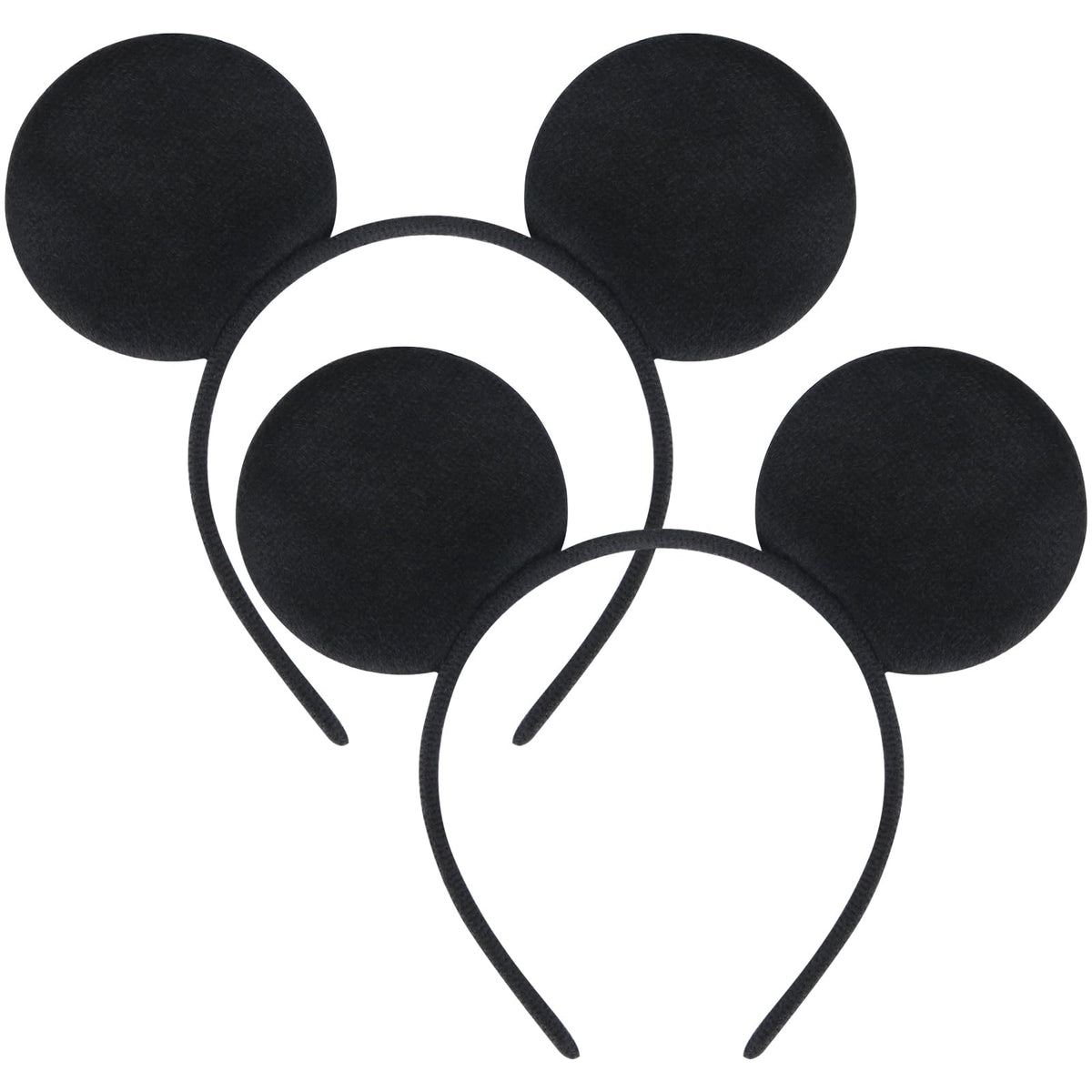 MIDELONG mouse ears headband in black for playful costumes and group photos
