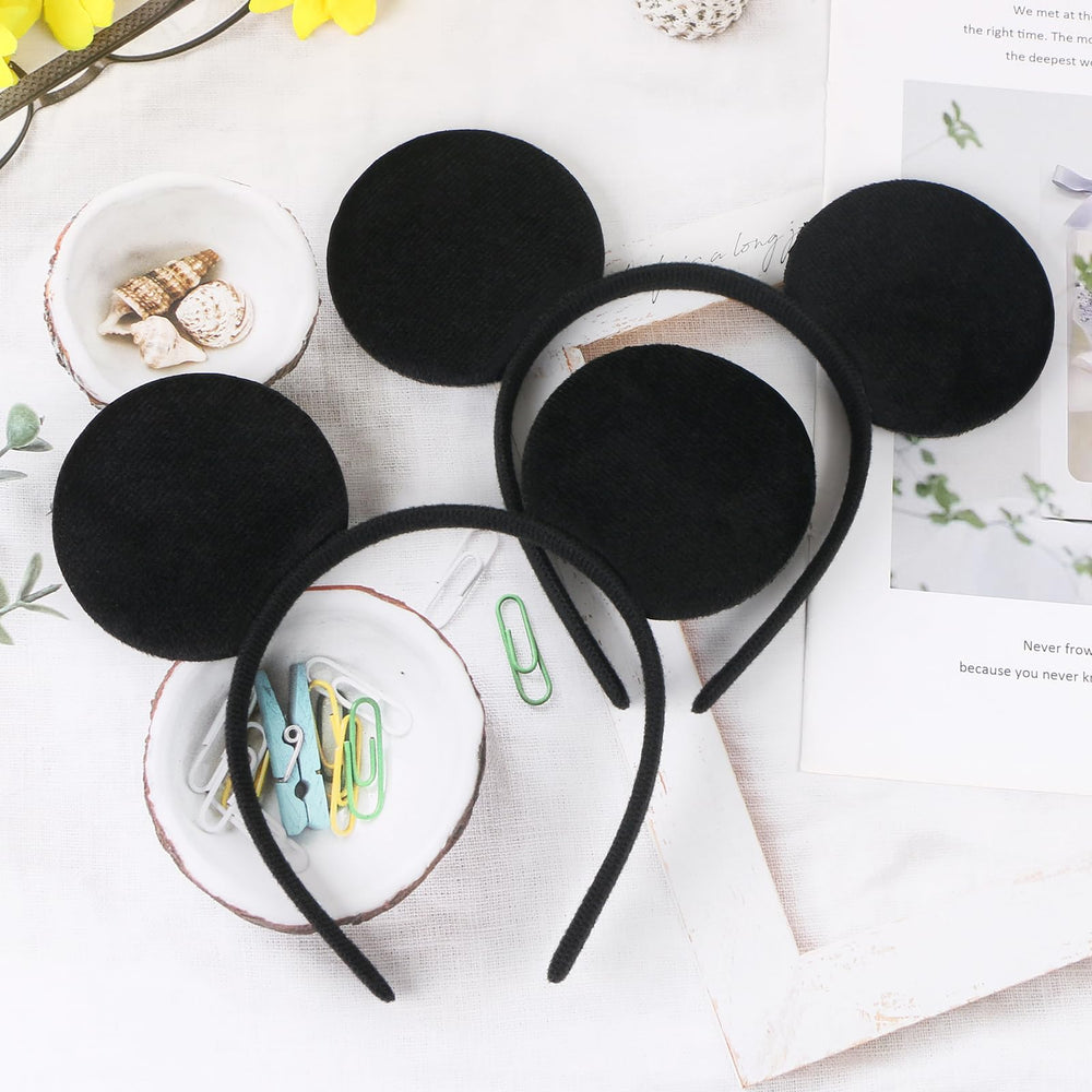 MIDELONG black mouse ears headband pairs with any theme or outfit
