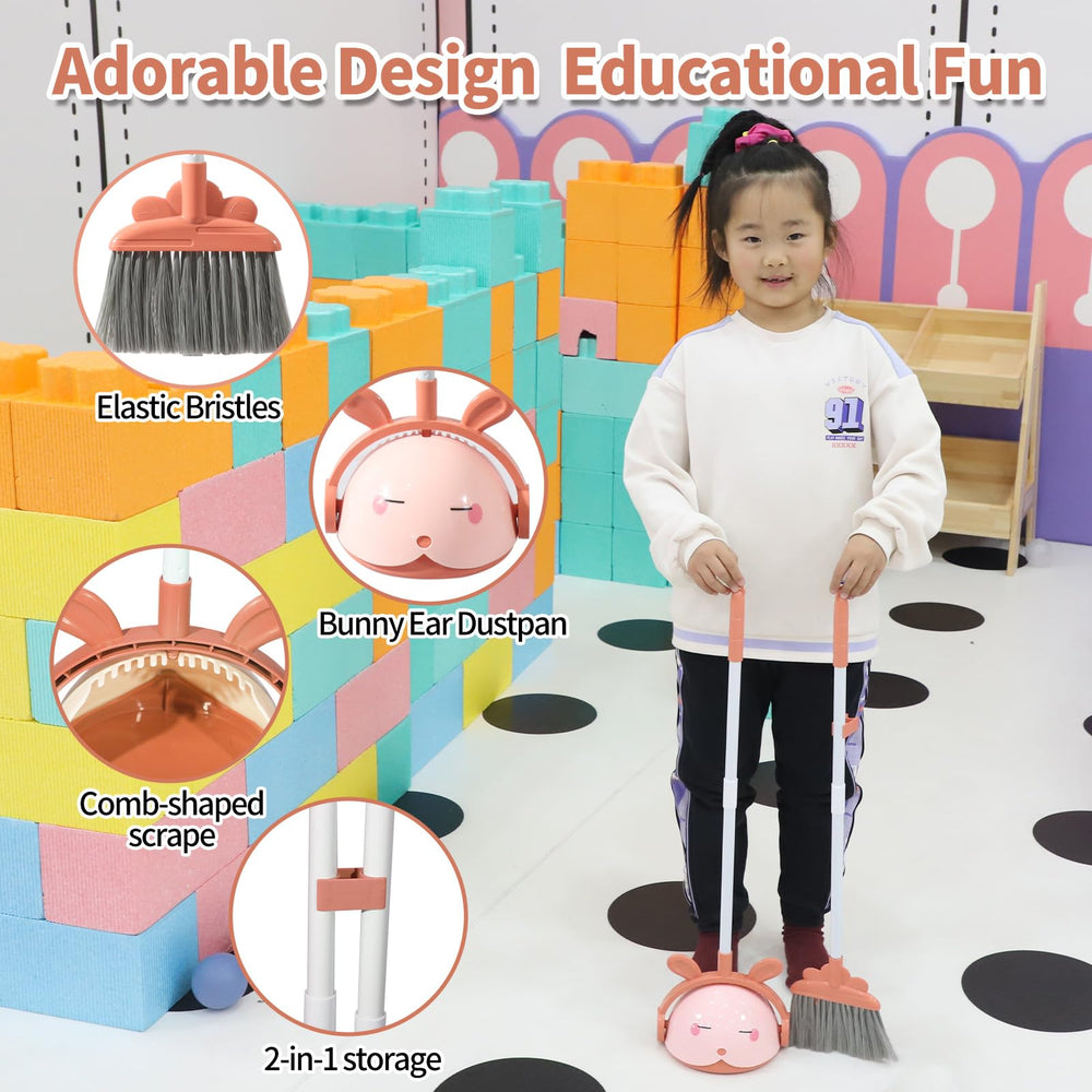 Midoneat coral fleece cloth adds authentic cleaning touch for sensory pretend play.