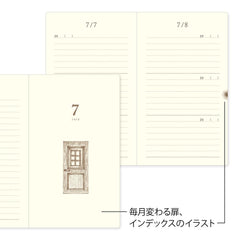 Midori Phil Design Three Years Diary 7mm ruled pages keep handwriting neat and legible.