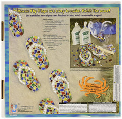 Midwest Products stained glass mosaic pieces for two decorative garden stones