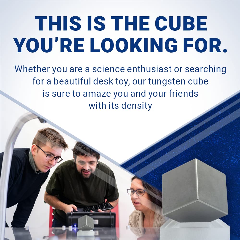 Midwest Tungsten Service tungsten cube used in educational density demonstrations