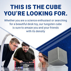 Midwest Tungsten Service tungsten cube used in educational density demonstrations