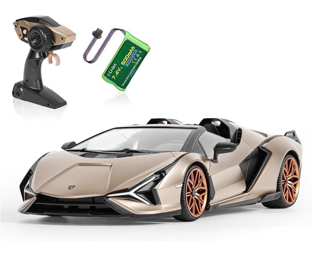 MIEBELY Lamborghini RC Car 116-scale champagne body for premium display and exciting play.
