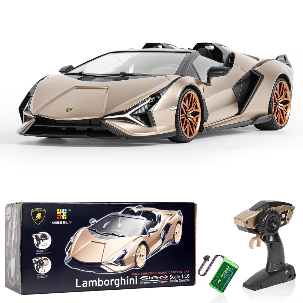 MIEBELY Lamborghini RC Car officially licensed emblem validates authenticity and collector appeal.