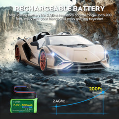 MIEBELY Lamborghini RC Car wheel alignment adjuster enables accurate straight tracking.