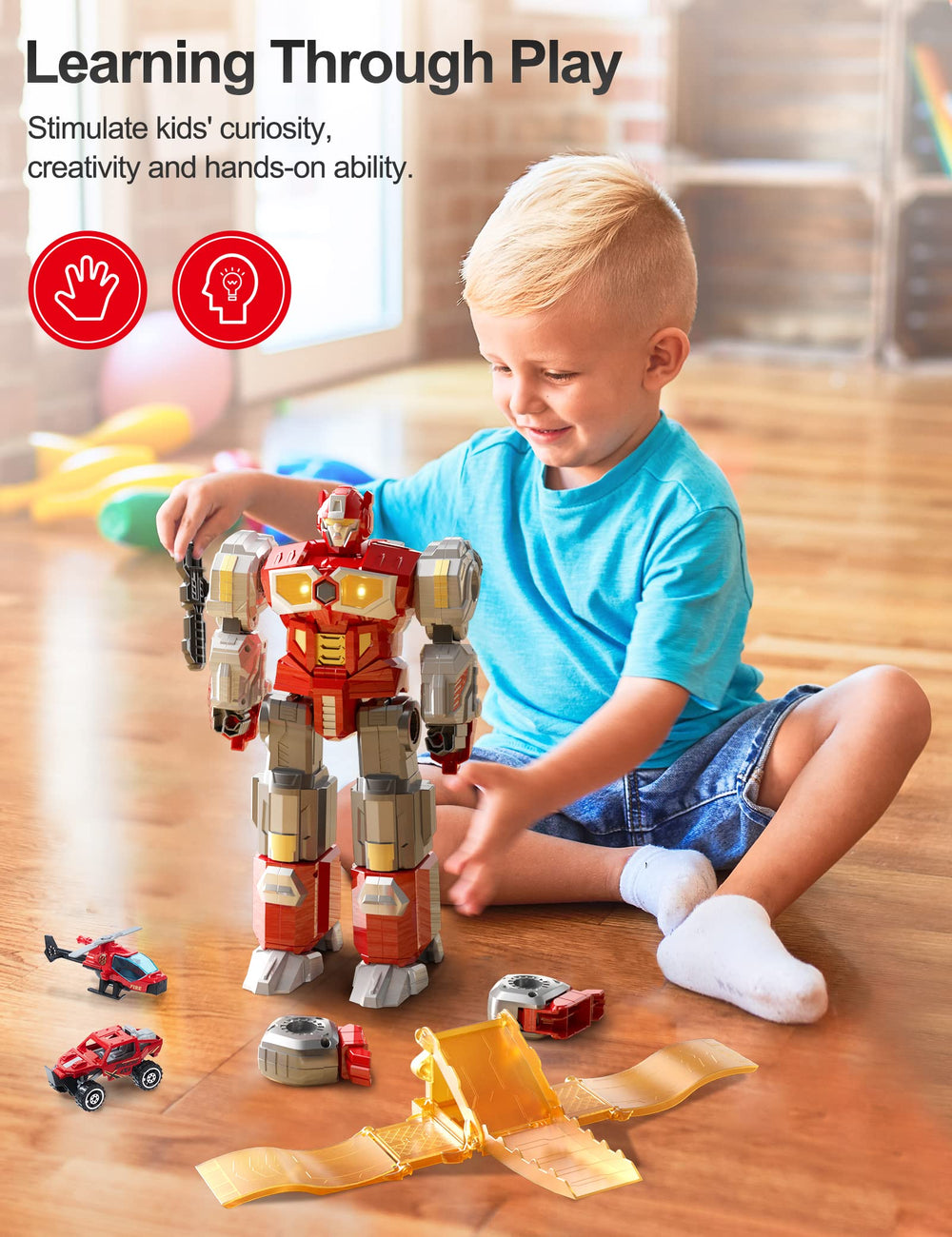 MIEBELY transforming toys dinosaur form invites hands-on exploration and storytelling.