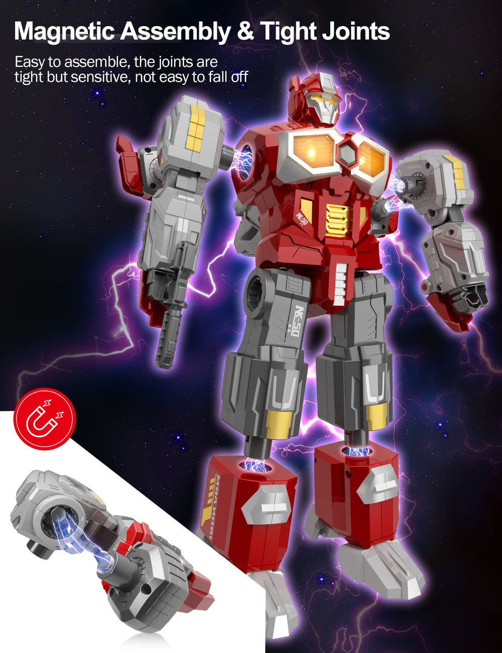MIEBELY transforming toys runway form features plane and car in action.