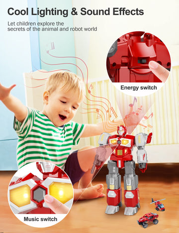 MIEBELY transforming toys safe ABS material keeps playtime worry-free.
