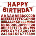 Mifengda DIY glitter letter banner in red for customizable party decor.