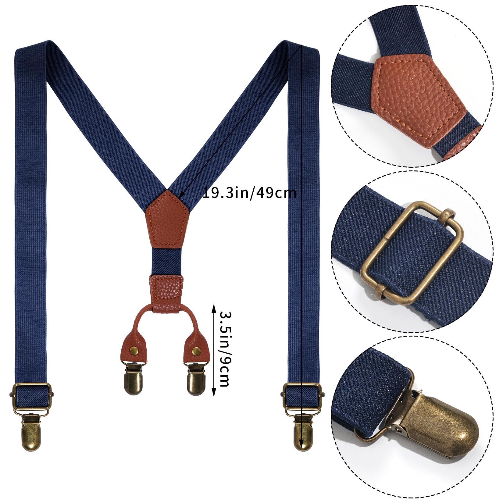 Mifengda old man costume suspender set with adjustable fit for comfort.