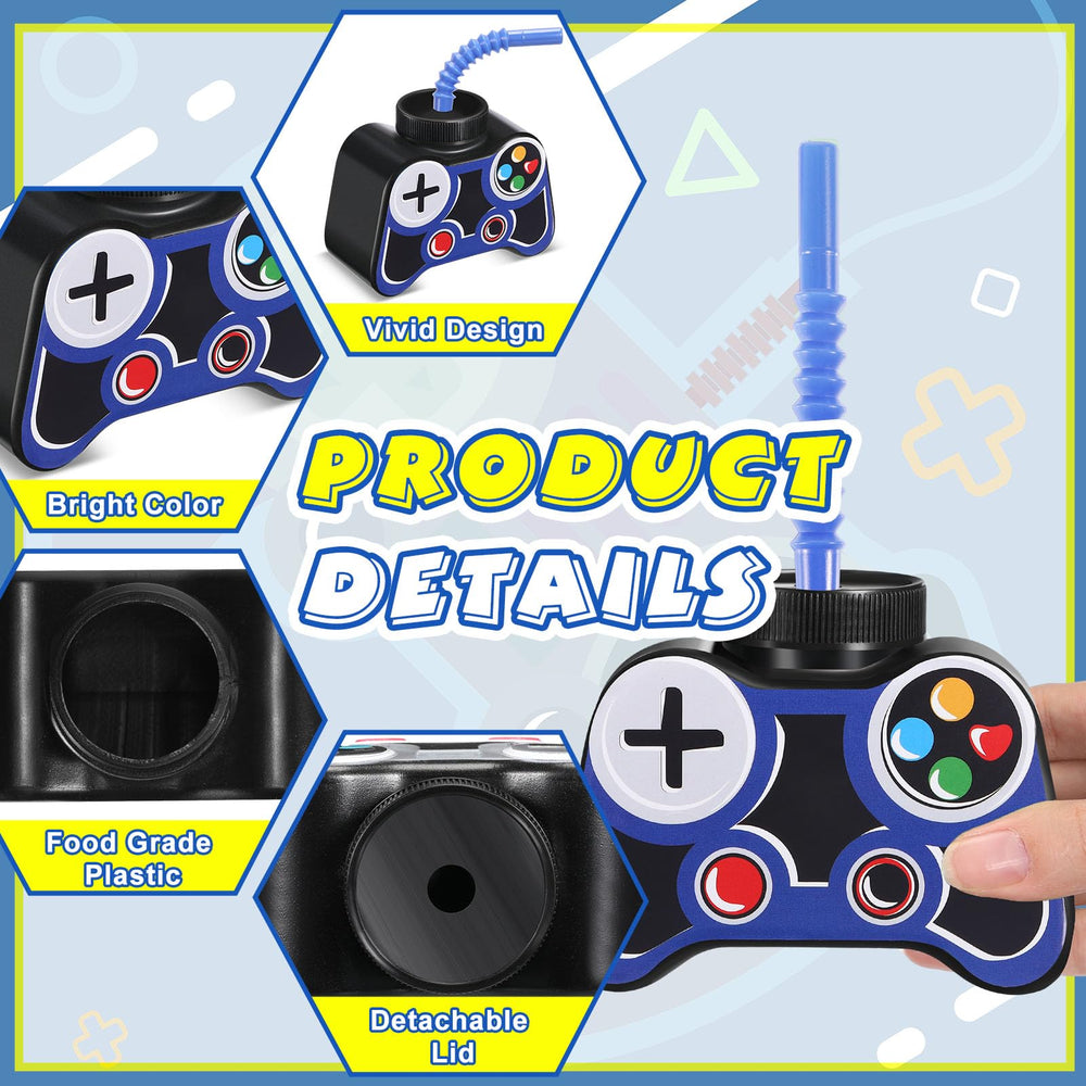 Mifoci 24 pack gamer birthday cups for a cohesive party look.