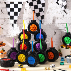 Mifoci Monster Truck Cups show 17 oz capacity for beverages