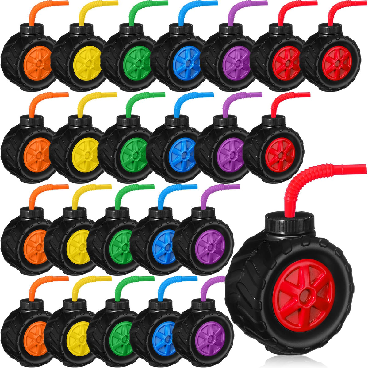 Mifoci Monster Truck Cups tire design for construction party