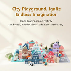 Migargle city-building play fosters independent discovery in toddlers.