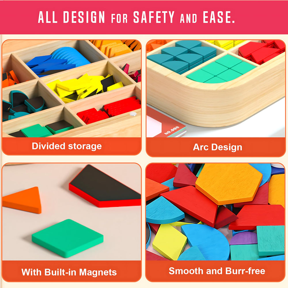 Migargle compact storage bag helps tidy away after busy learning sessions.