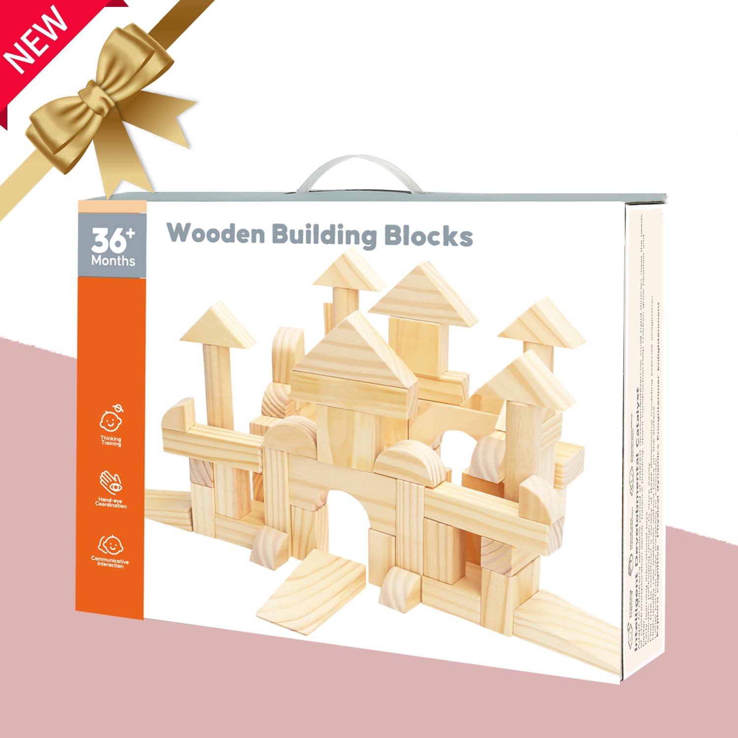 Migargle open-ended blocks for toddlers' imaginative castle and architecture play.