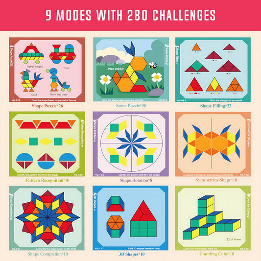 Migargle pattern cards and 142-page idea book to inspire creativity.