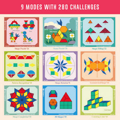 Migargle pattern cards and 142-page idea book to inspire creativity.