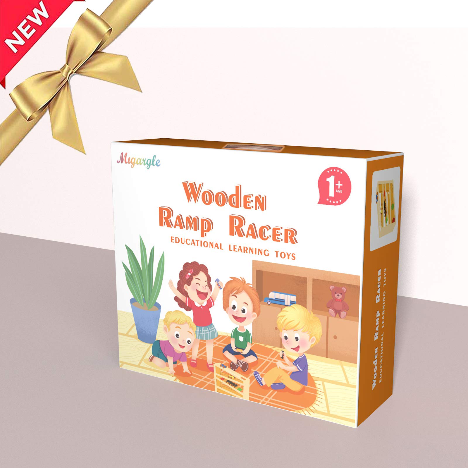 Migargle Wooden Ramp Racer packaging box ideal for gifting