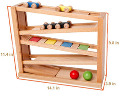Migargle Ramp Racer child playing indoors, showcasing versatile play space