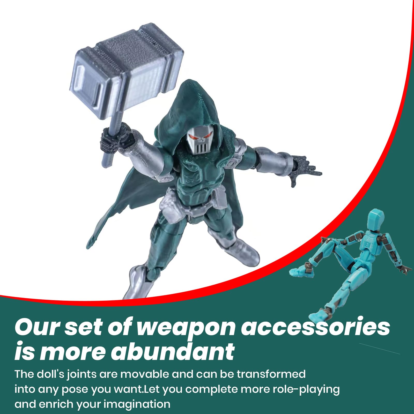 MIGESS T13 figure with silver chainsaw weapon for impact