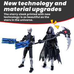 Migess T13 death scythe for dramatic stop-motion poses.