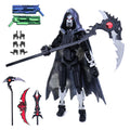 Migess T13 figure with blue-green double guns enabling dynamic storytelling.