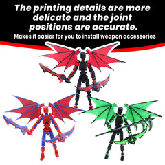 MIGESS Titan 13 joints closeup reveals sturdy joints for dynamic posing