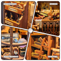 Miggley Book Nook Kit elegant decor adds historical charm to any shelf.