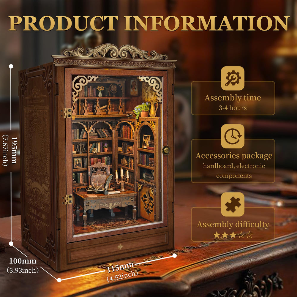 Miggley Time Book House violin-detail adds vintage charm to shelf