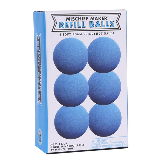 Mighty Fun! Mischief Maker foam balls blue pack, safe for indoor and outdoor play.