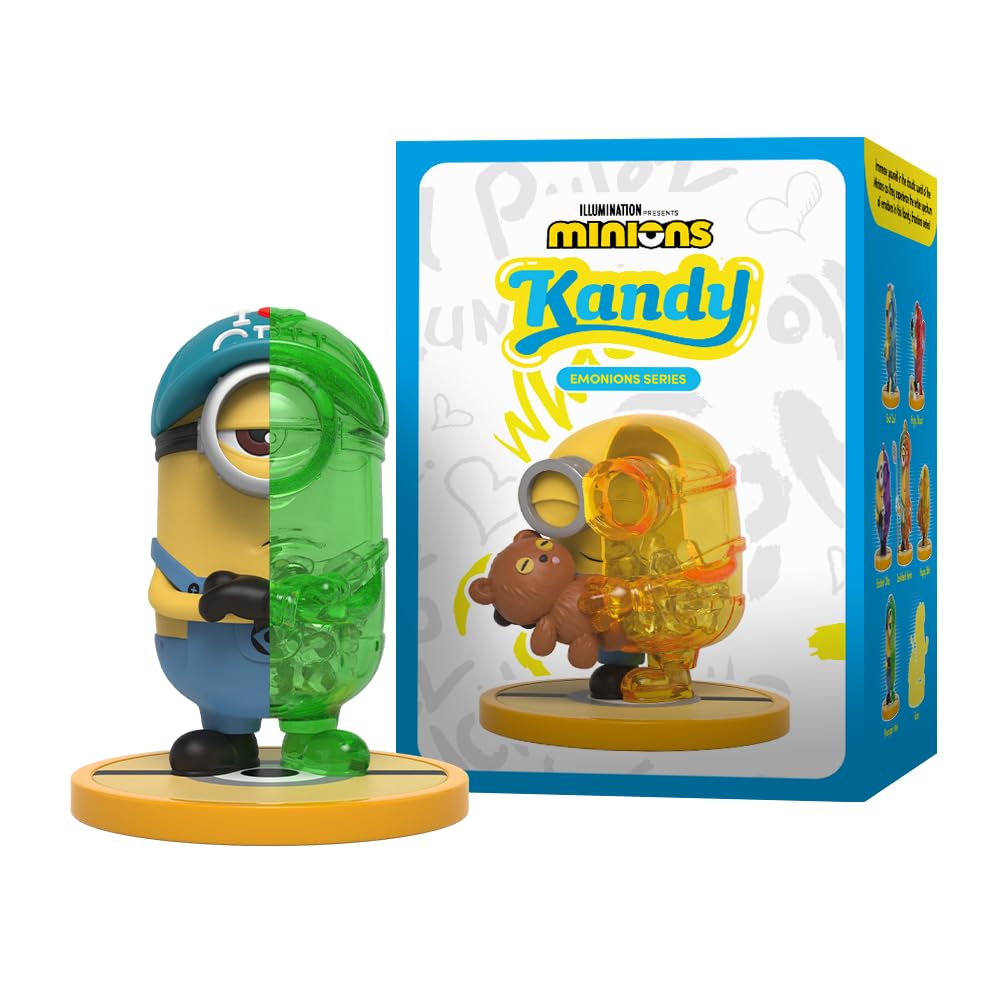 Mighty Jaxx Kandy Minions Emonions close-up shows vivid color and sculpt texture