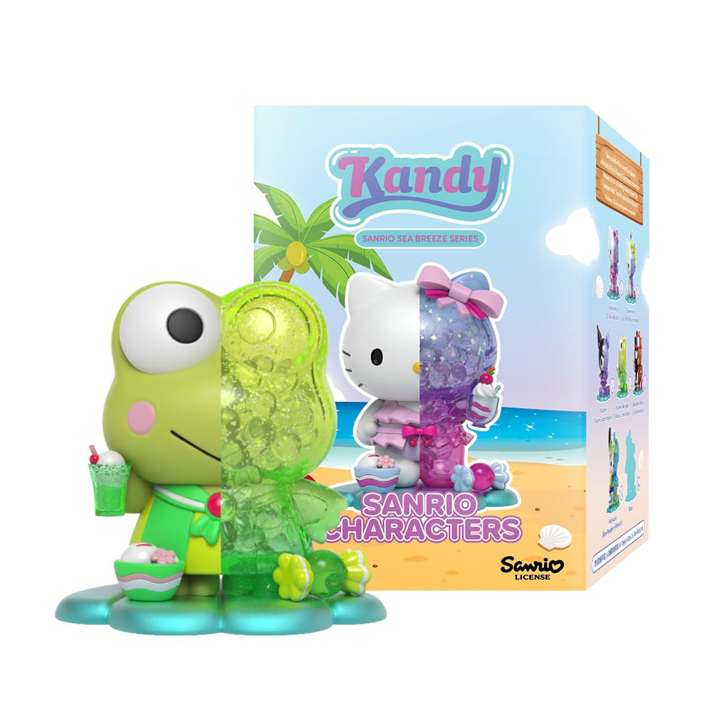 Mighty Jaxx Kandy x Sanrio Sea Breeze figurine 05 on a shelf for gift-worthy display